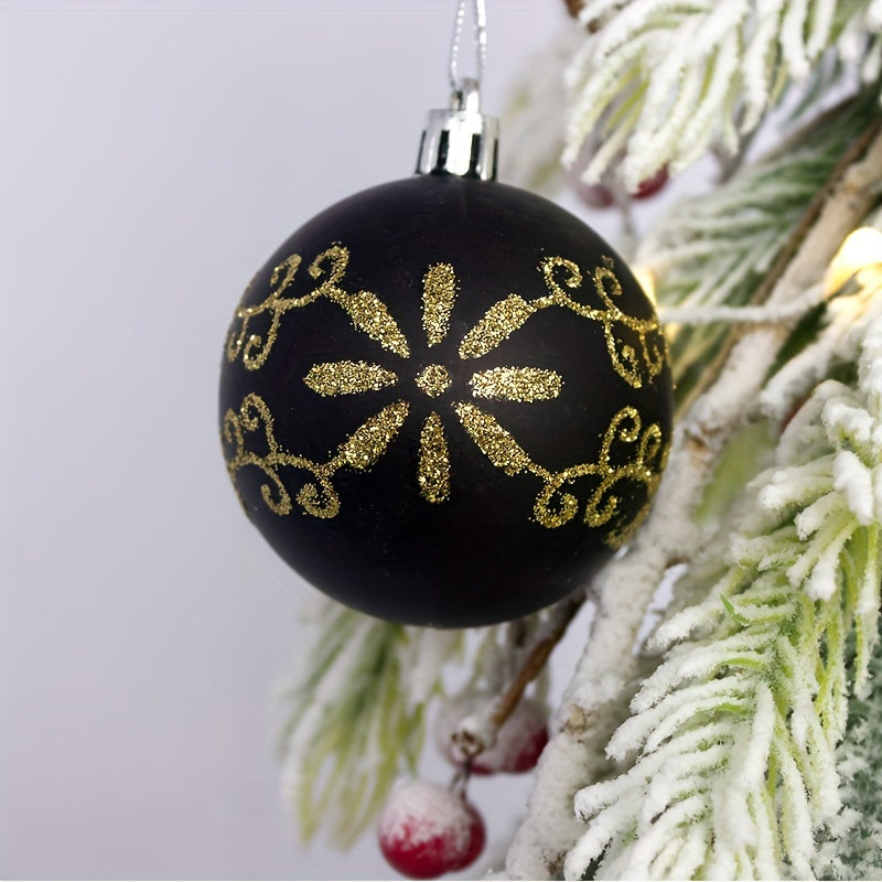 Juego de Bolas para Árbol de Navidad – Adornos Colgantes de Plástico