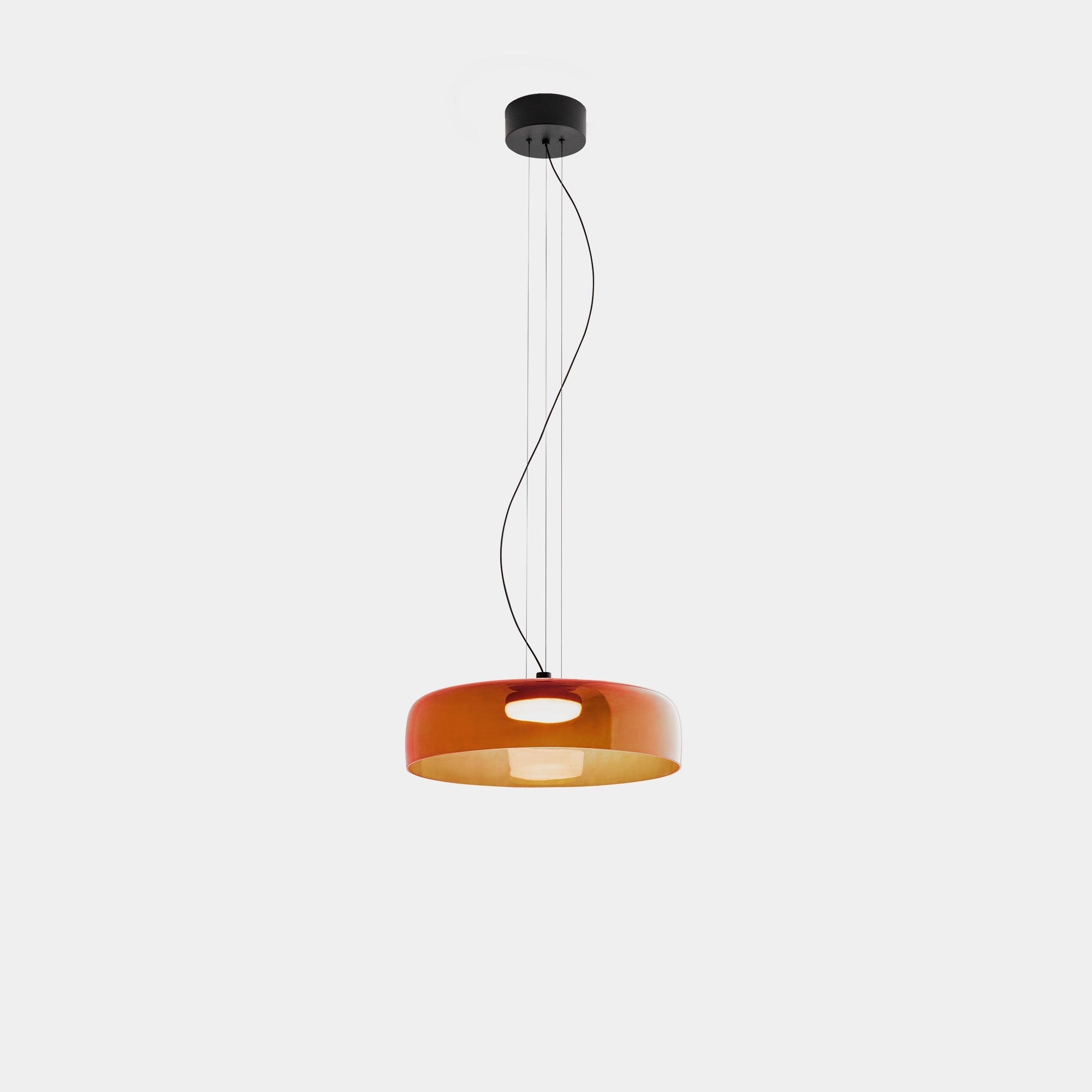 Lampada a sospensione in vetro per sala da pranzo