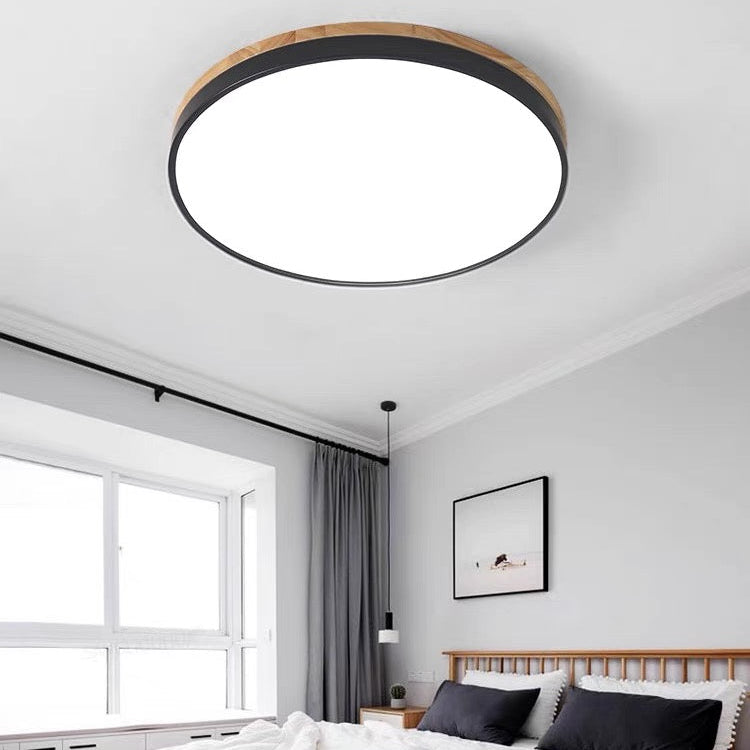 Ceiling Lights Natural Wood Flush Mount Fixture