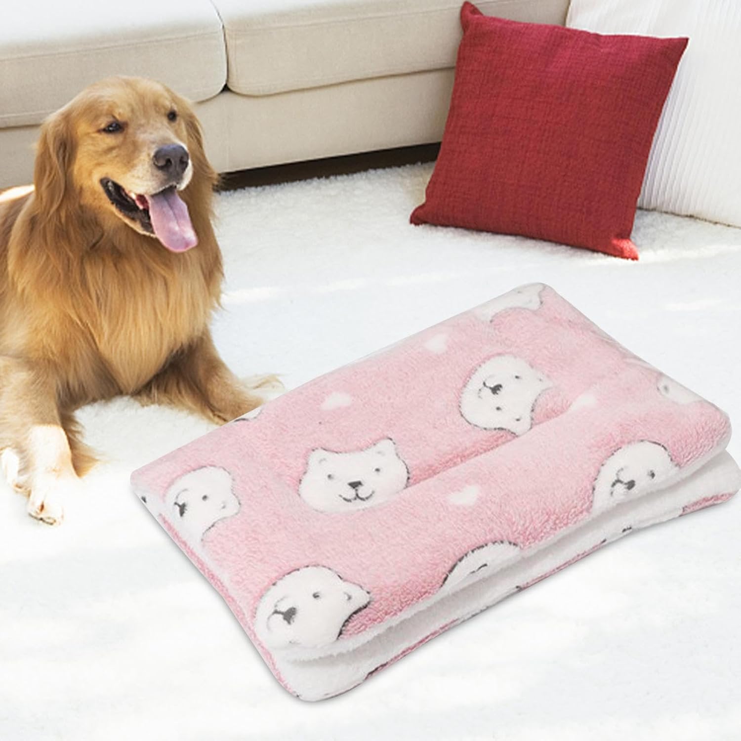 Coperta per cane in peluche lavabile cuscino per animali domestici