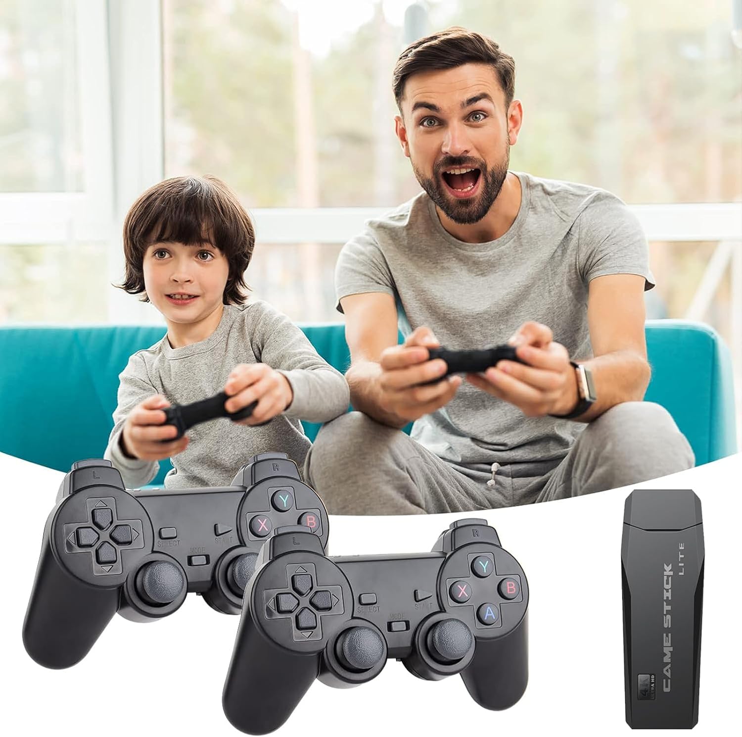 Retro Wireless TV Games Console with Controllers