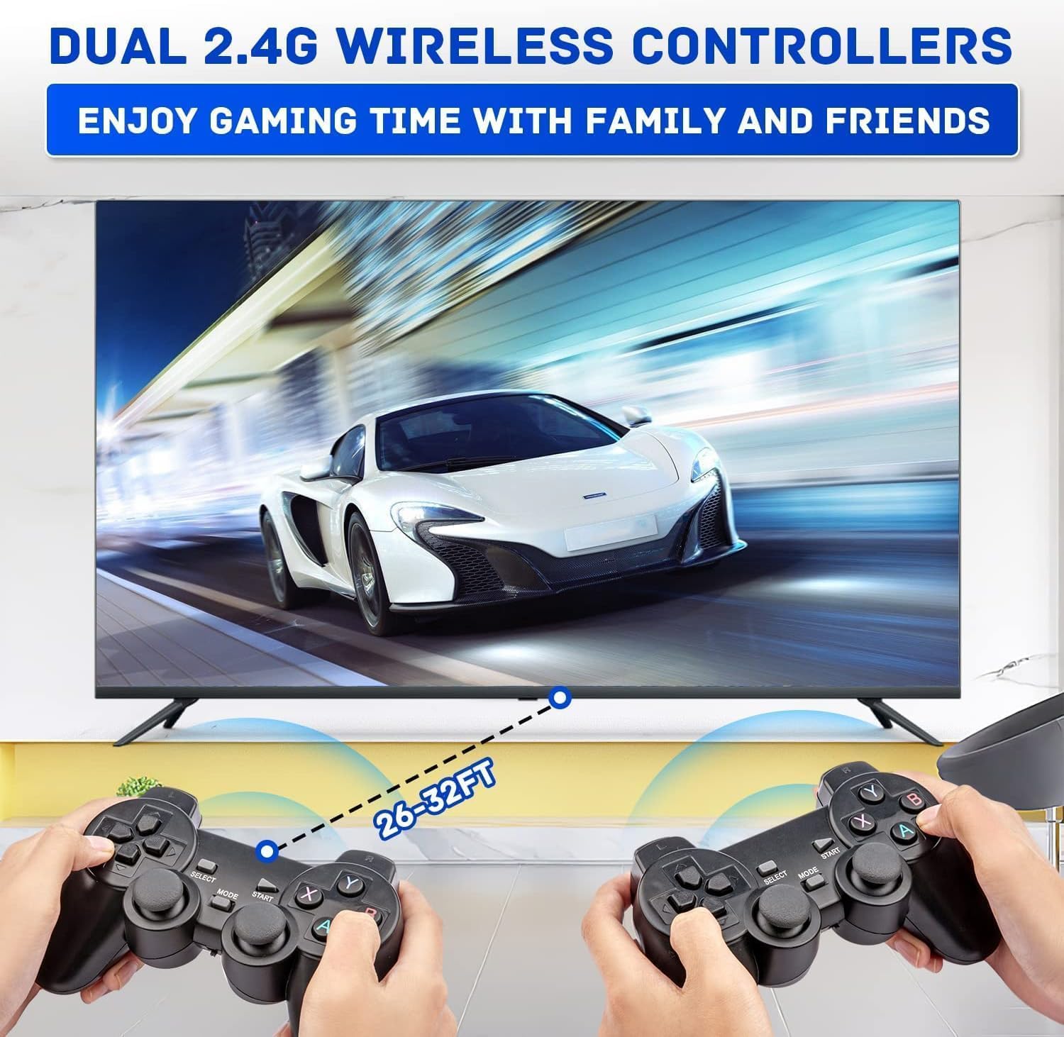 Retro Wireless TV Games Console with Controllers