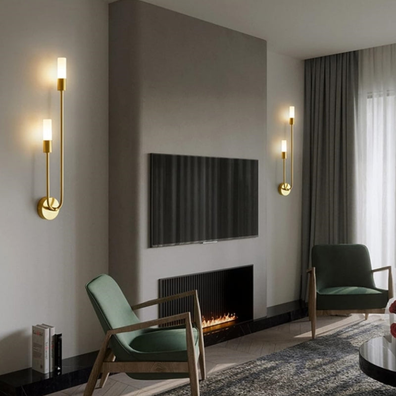 Applique murale or LED lampe de chevet moderne