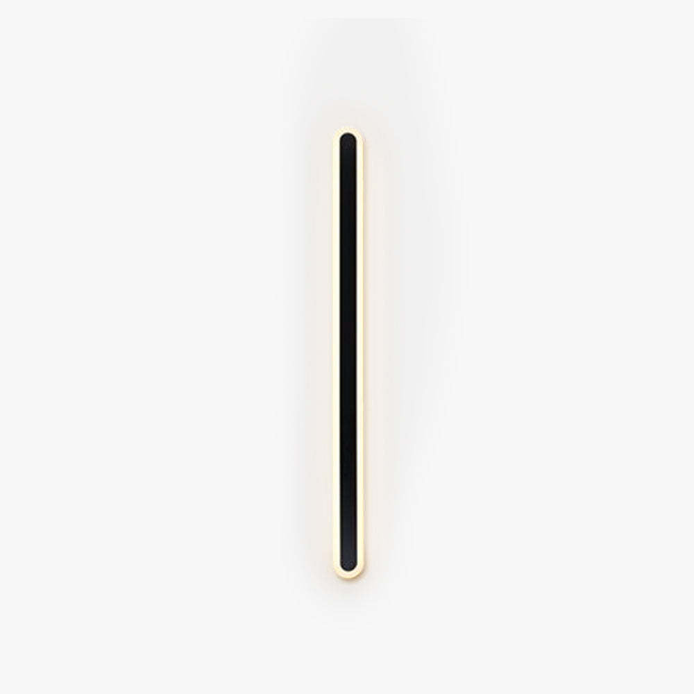 Lámpara de pared para exterior moderna, negra, resistente al agua