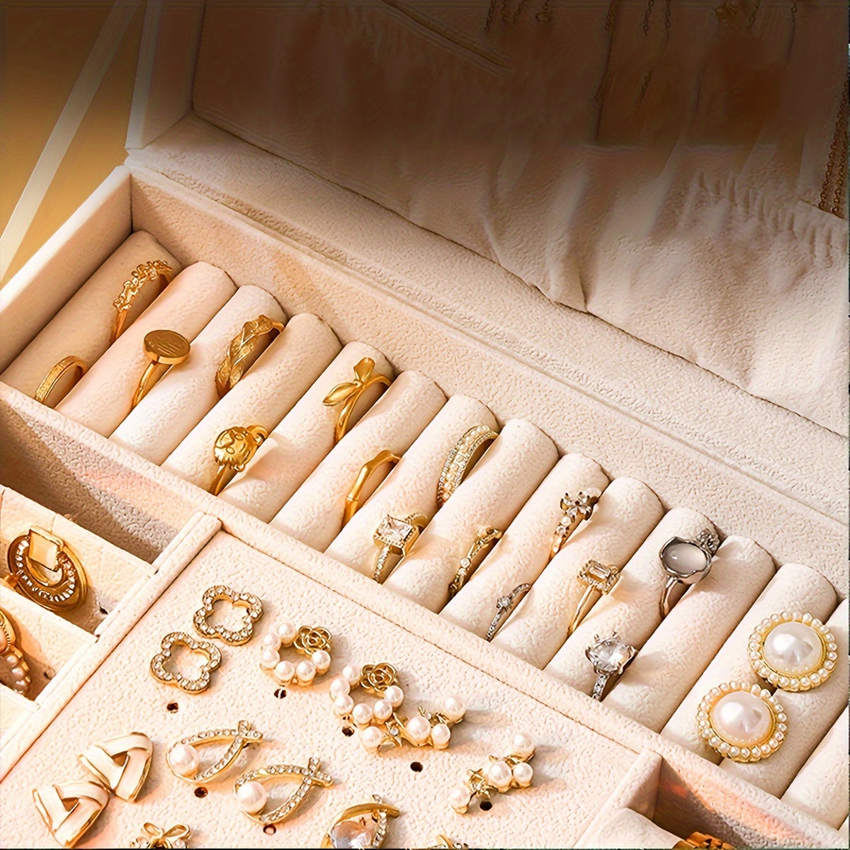 Jewelry Box Leather Organizer for Accessories