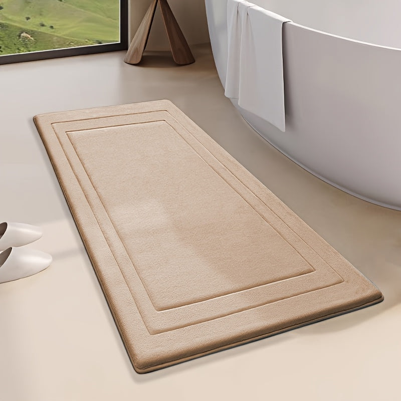 Alfombrilla de baño con acolchado de espuma viscoelástica para mayor comodidad
