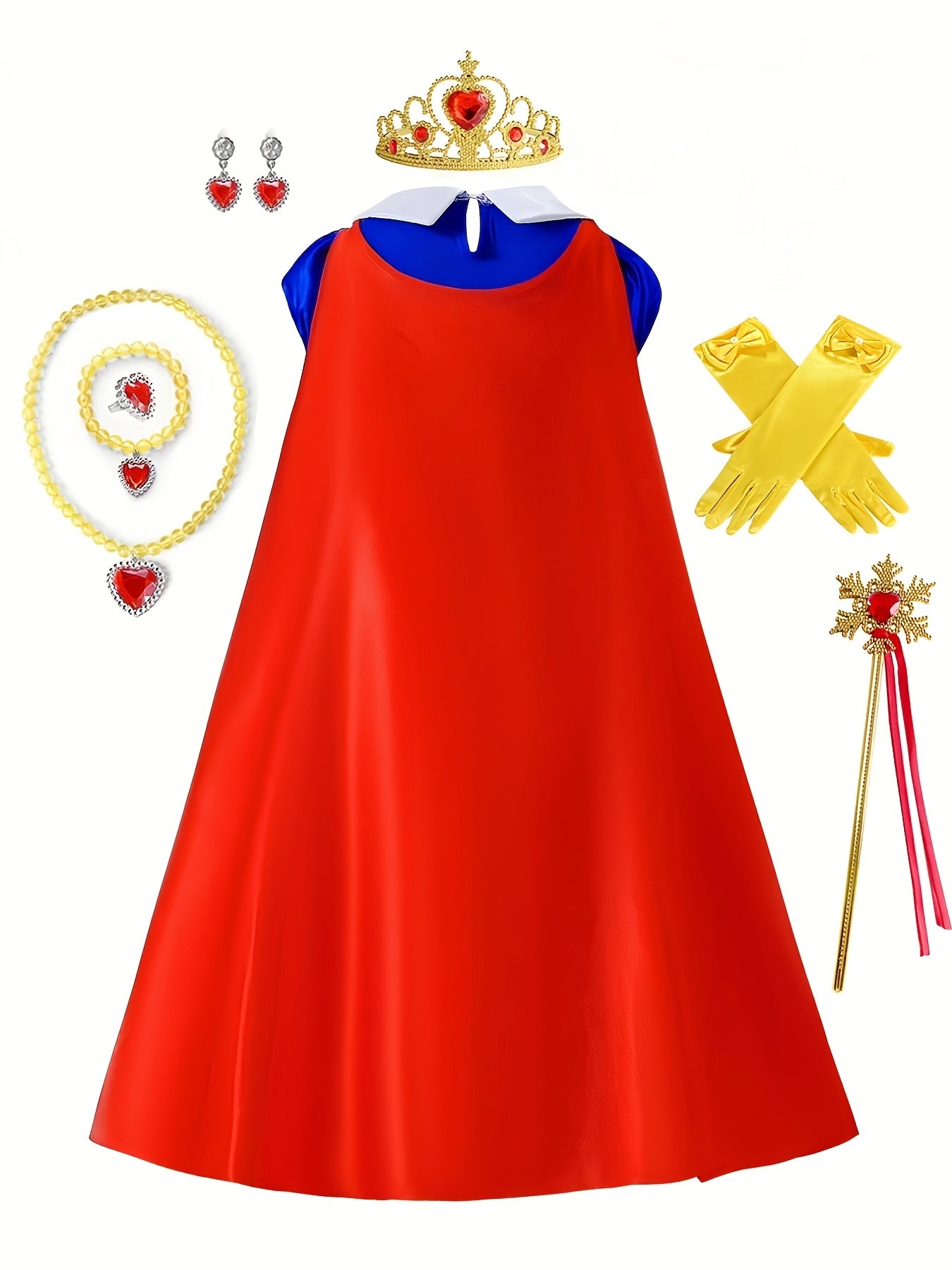 Vestito da principessa da fiaba per Halloween per ragazze | Maxi