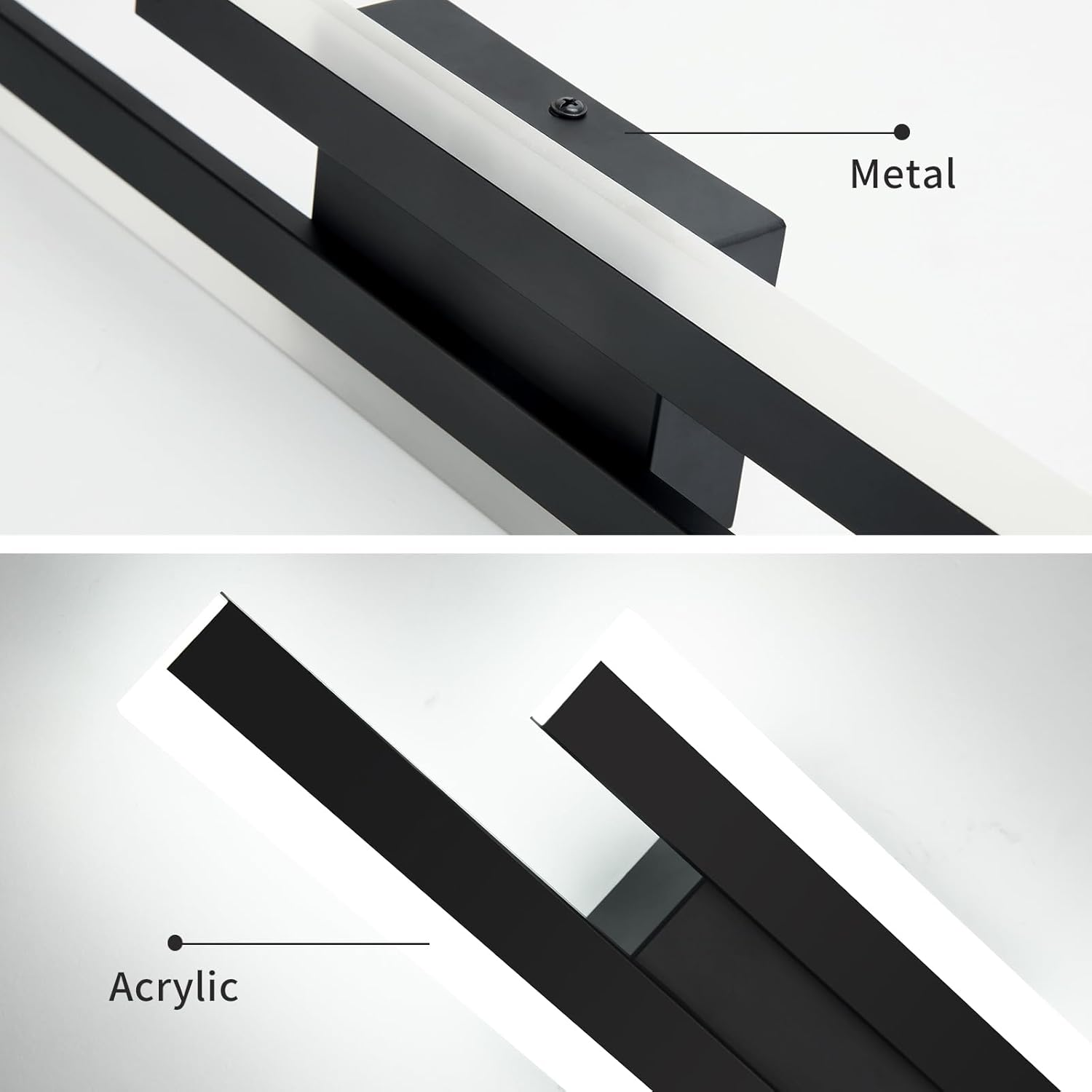 LED Wall Light Acrylic Metal Wall Sconce Lighting Fixture