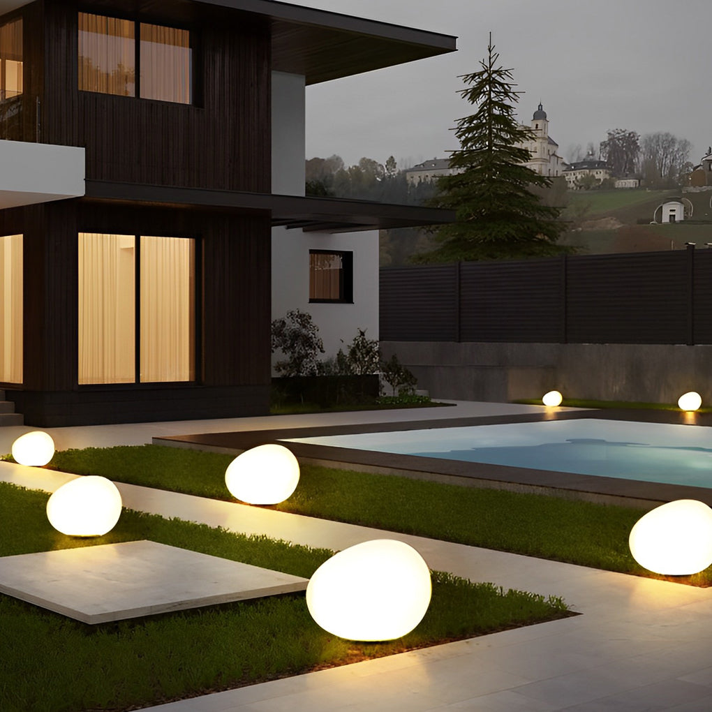 Outdoor Lights Modern LED Stone Garden Lamp