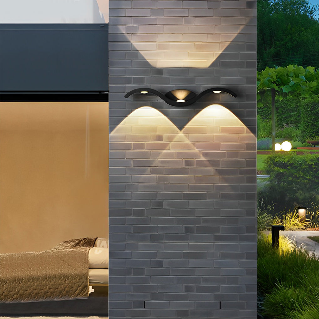 Wandlampe Modern Außen LED Auf Ab Lampe