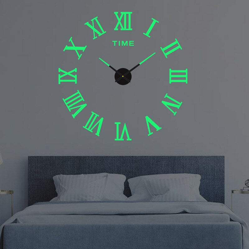 Reloj de pared grande estilo moderno para decoración del hogar