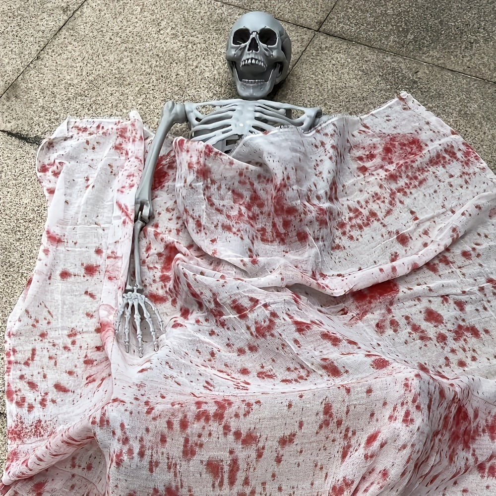 Riesige 12 Ft Halloween Skelett Dekoration | Bewegliche Lebensgroße