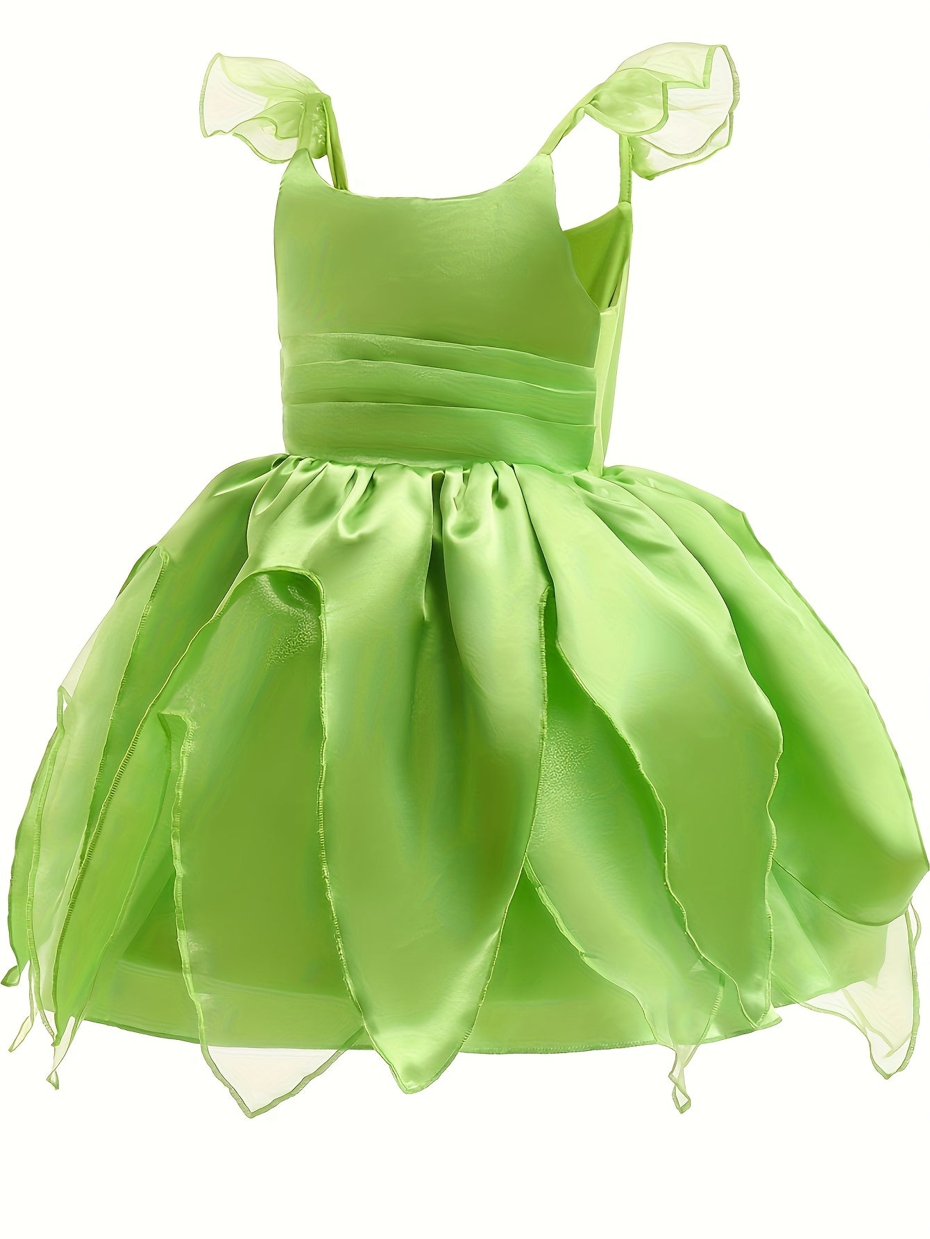 Mädchen Magisches Feen Halloween Kostüm Kleid | Ärmellose Flügel