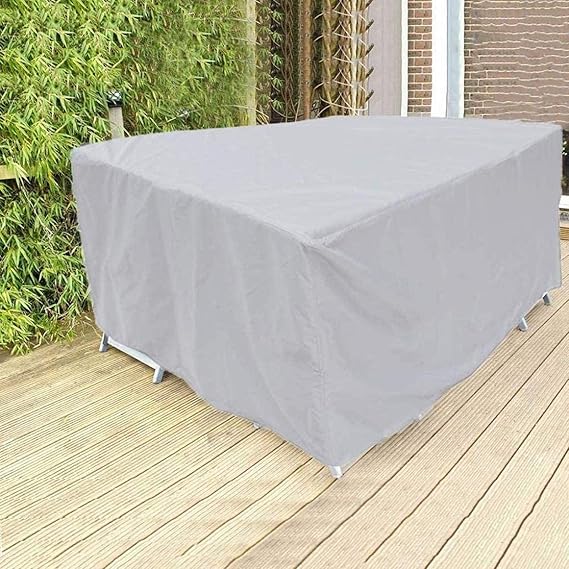 Waterproof Garden Furniture Cover Black Polyester
