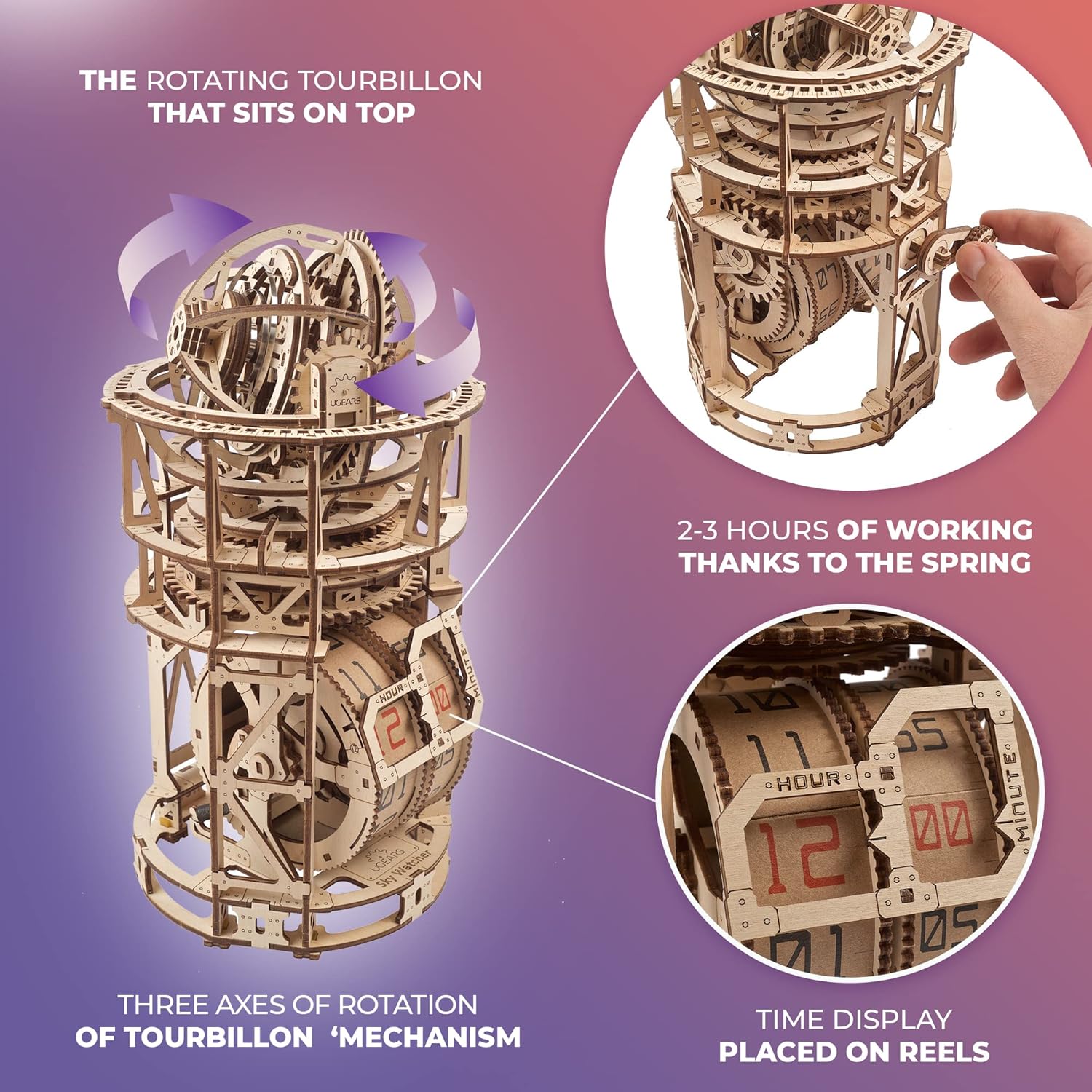 Wooden Clock Kit | 3D DIY Puzzle Timepiece for Desk