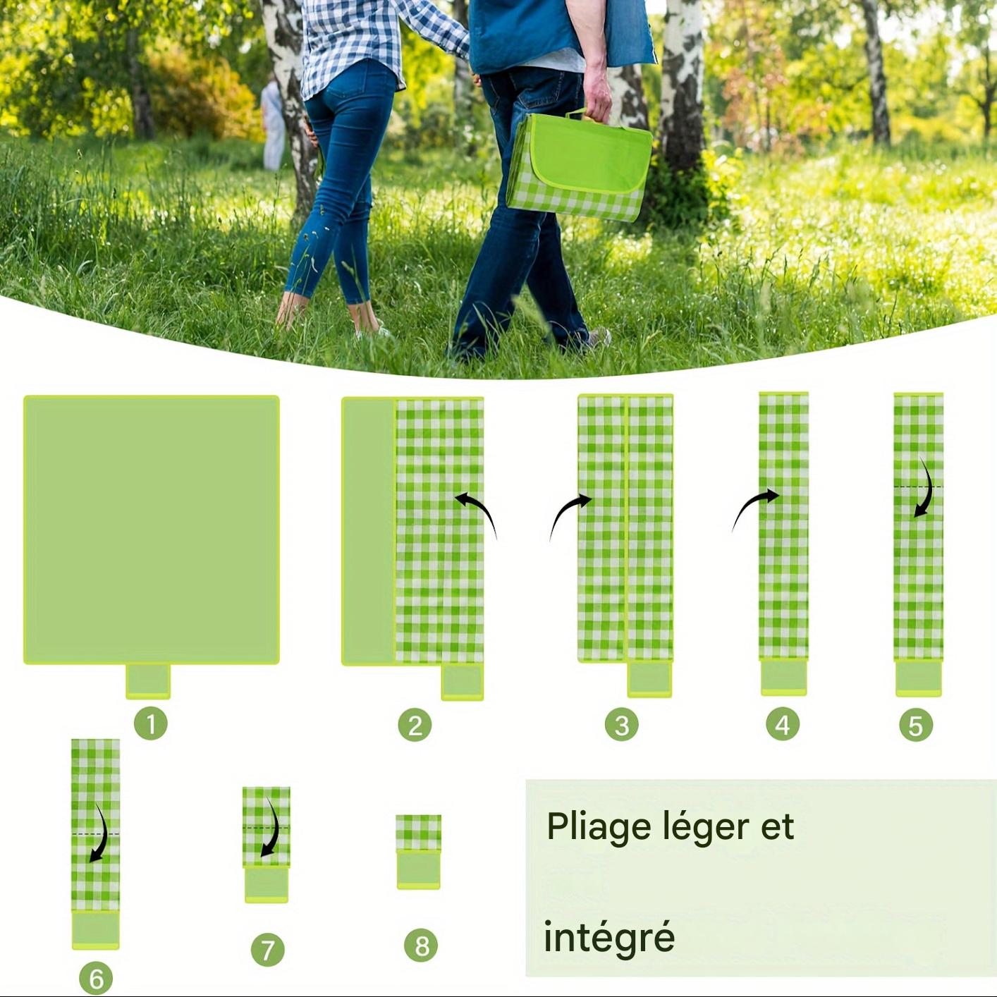 Manta de picnic impermeable y plegable para exteriores