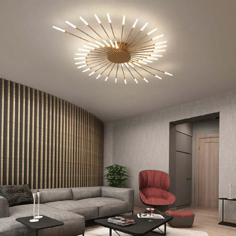 Ceiling light modern metal LED chandelier