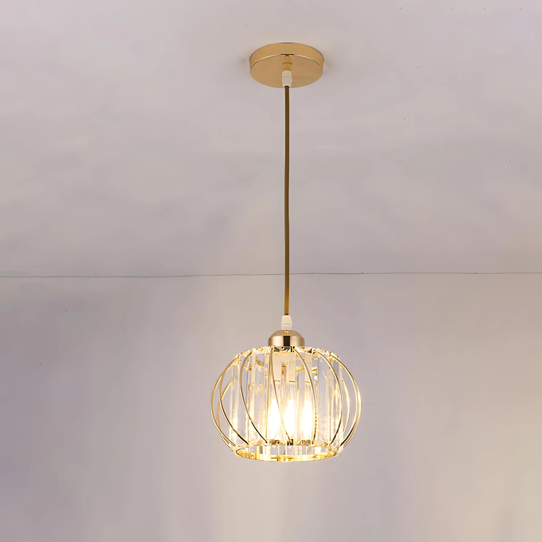 Pendelleuchte Schwarzer Glas-Kugel Deckenleuchte