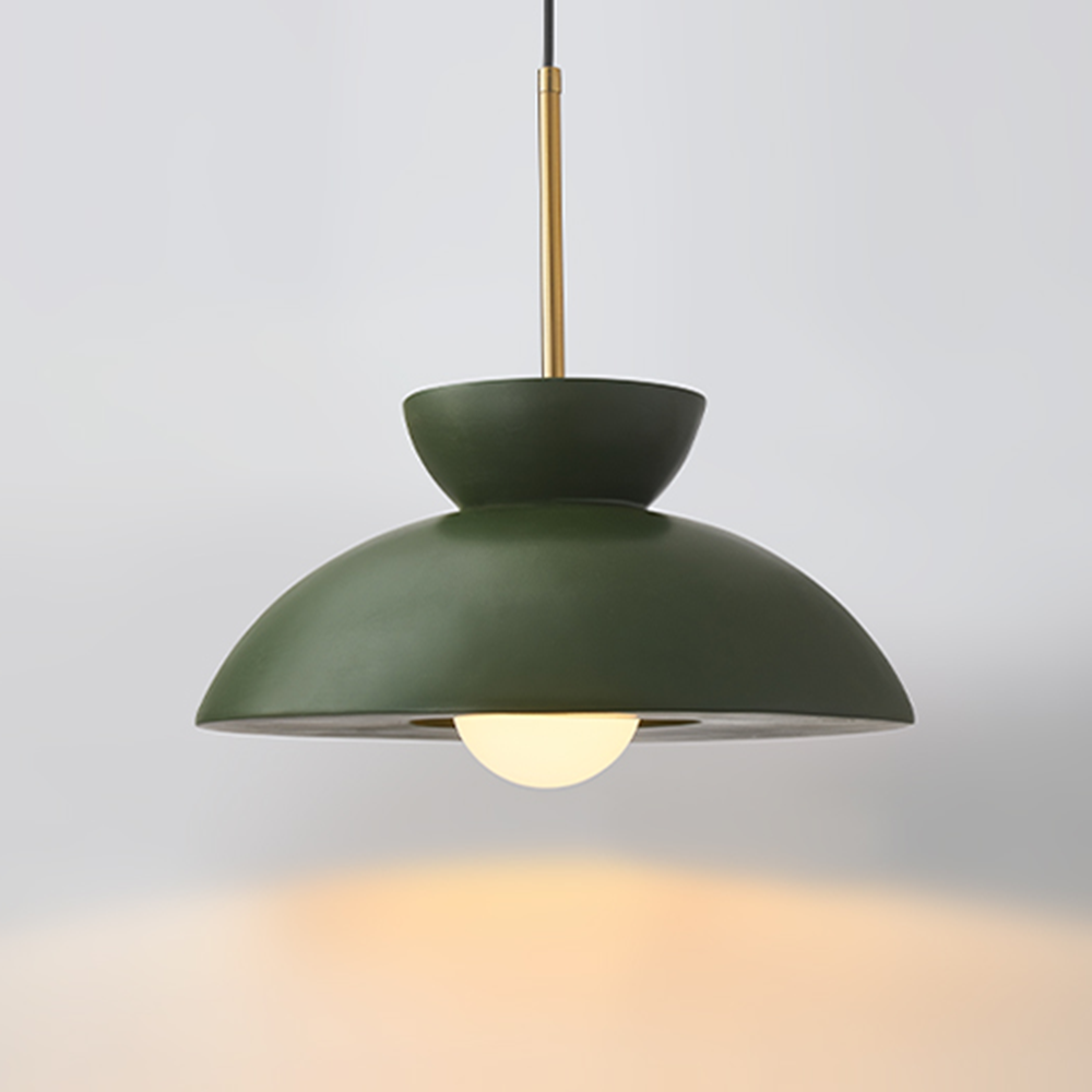 Lampada a sospensione con paralume in resina per sala da pranzo