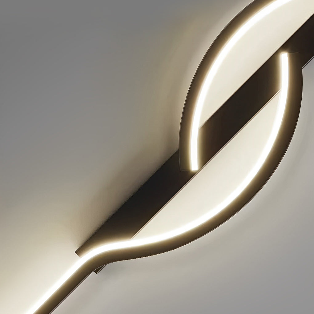 Wandlampe Modern Schwarz Aluminium LED Leuchte