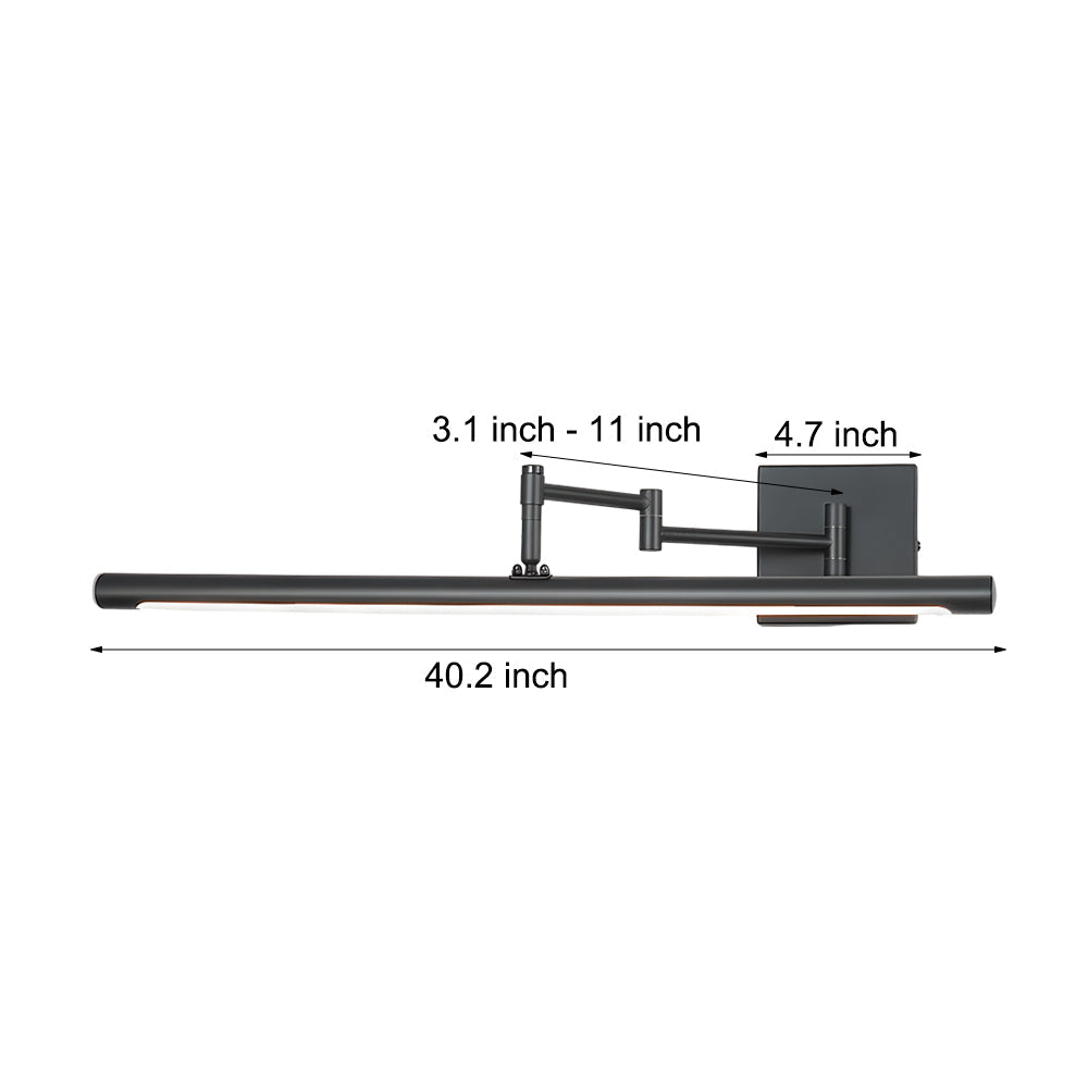 Badezimmer-Lichtleiste verstellbar matte LED-Leuchte
