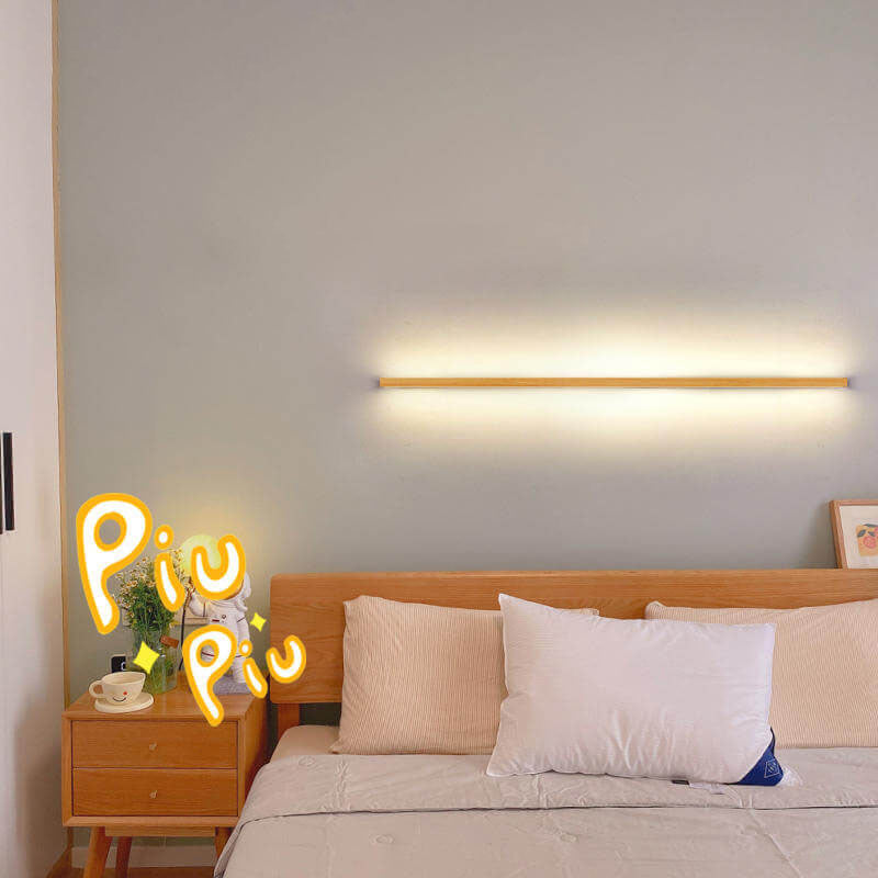 Wandleuchten Minimalistisches Holz LED-Leuchte