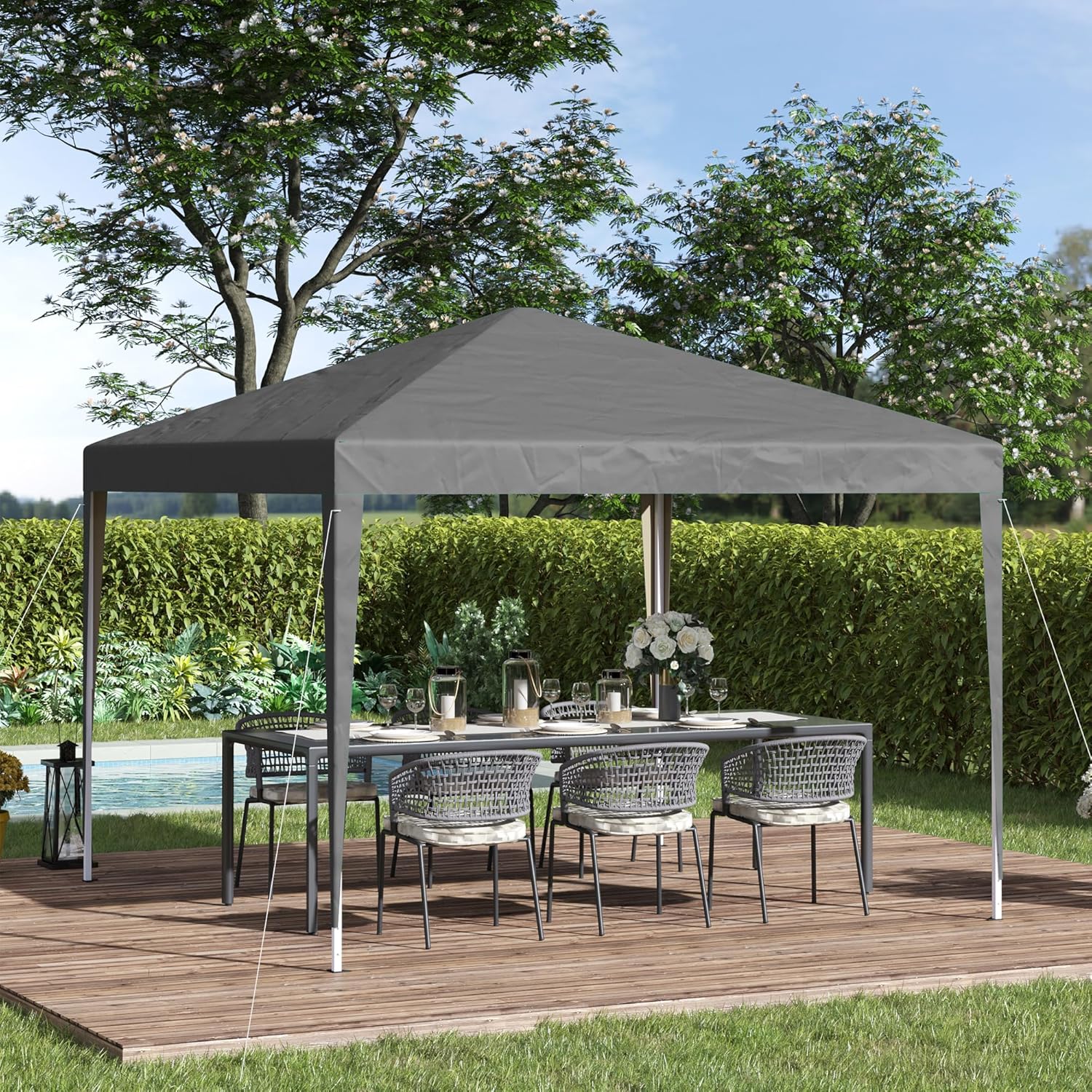 Pop-up Gartenpavillon Zelt mit Stahlrahmen