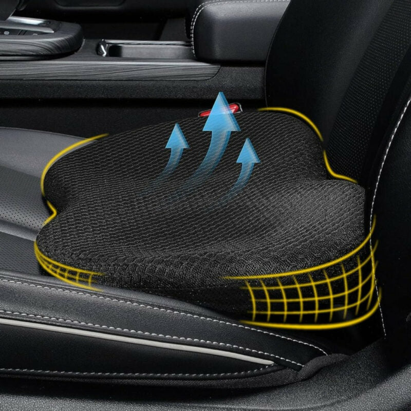 Car Seat Cushion with Memory Foam Support