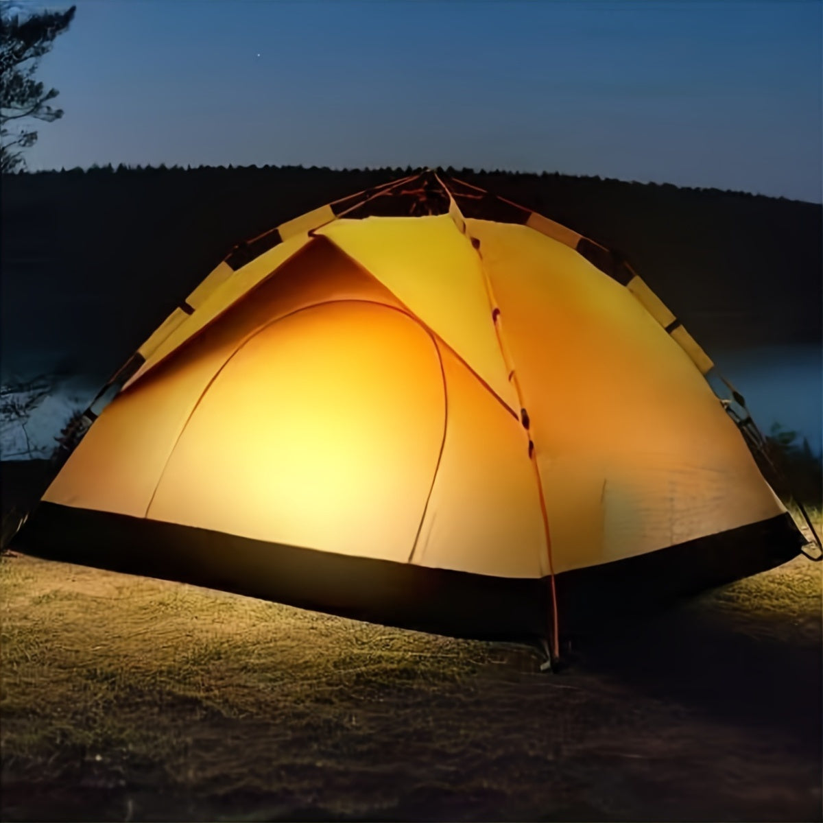 Camping Shelter Tent with Oxford Fabric Frame