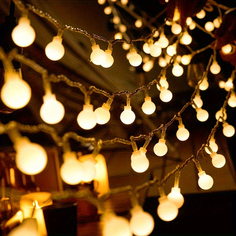 Outdoor String Lights Battery Powered Warm White