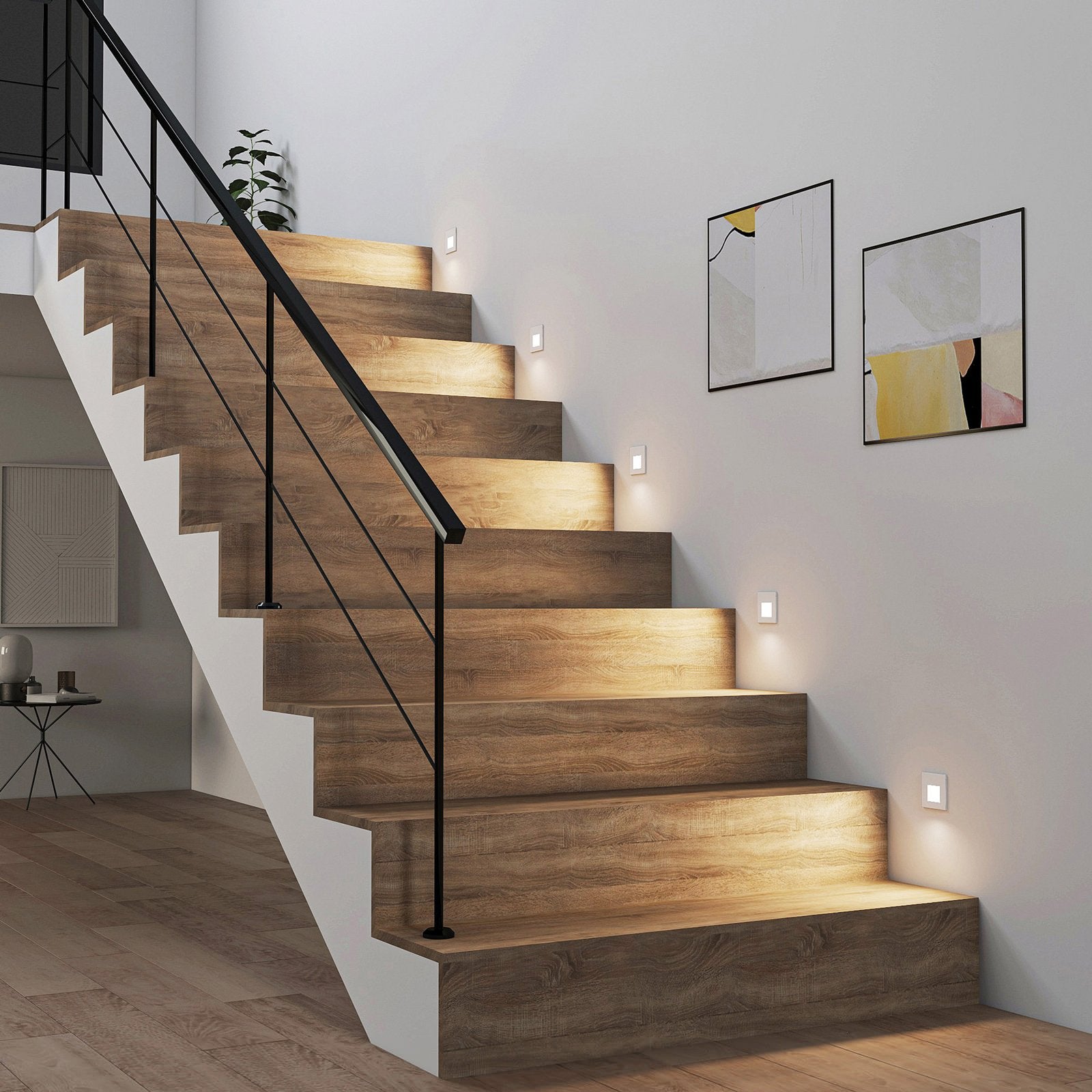 Wall Light Modern White LED Recessed Fixture