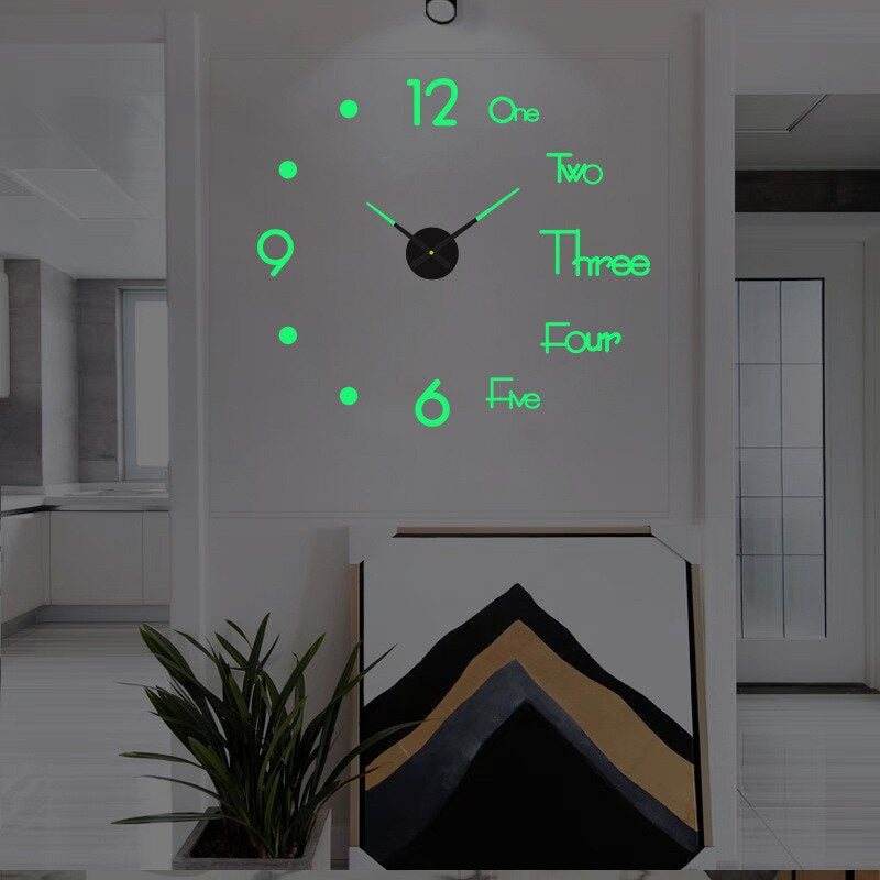 Reloj de pared grande estilo moderno para decoración del hogar