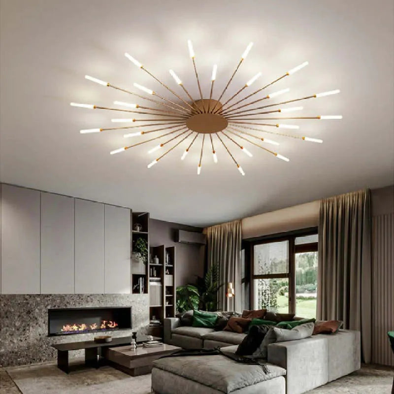 Ceiling light modern metal LED chandelier