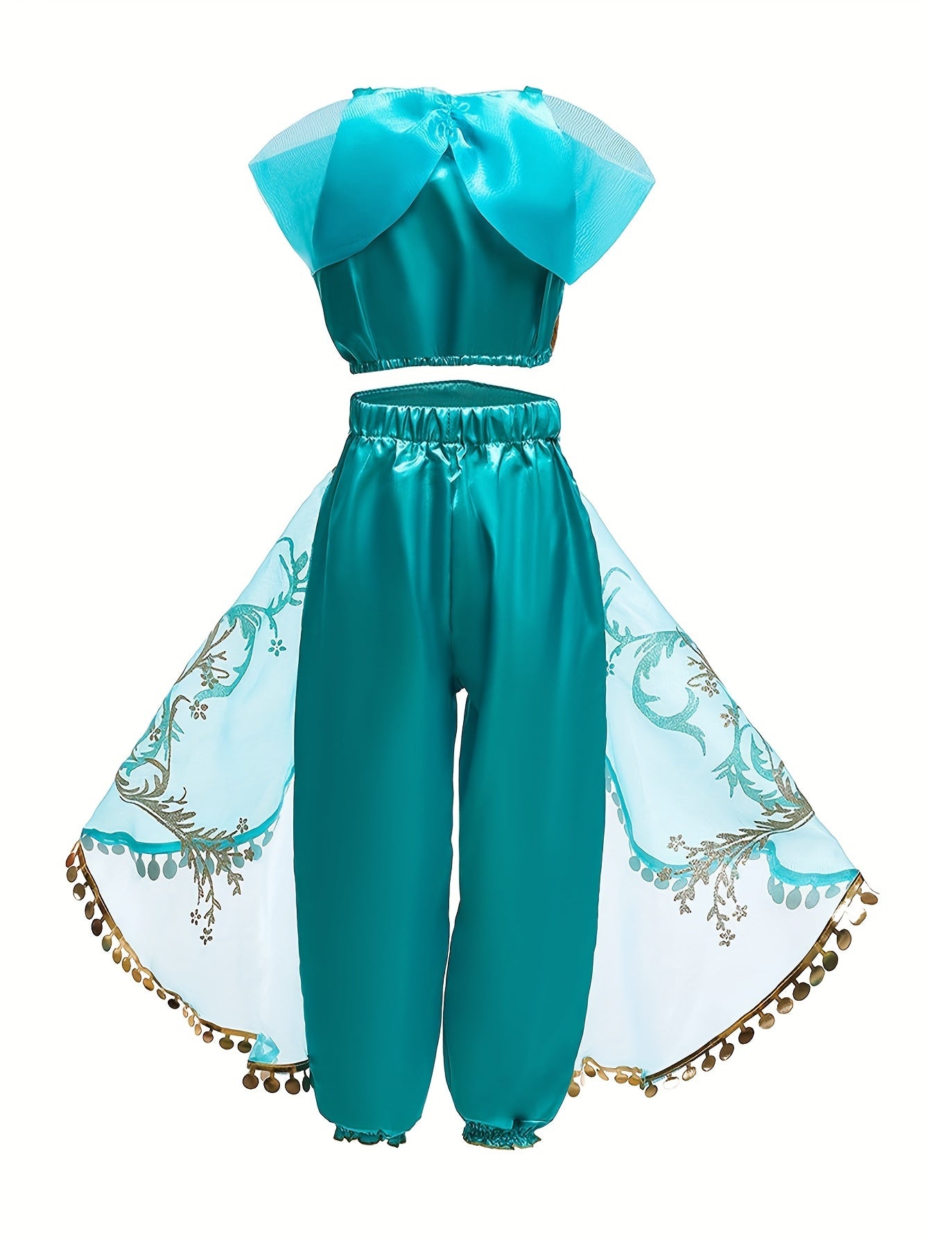 Conjunto de Disfraz de Halloween Elegante para Mujer con Lentejuelas | Adornado con Malla