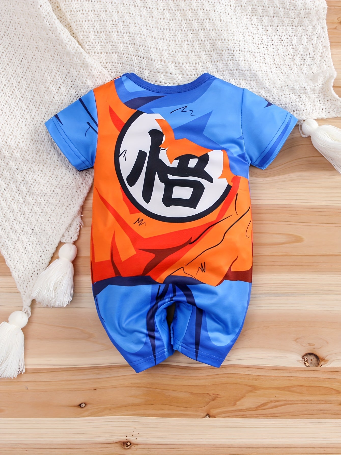 Baby Kurzarm Halloween Anime Kostüm Strampler | Druckknopfverschluss