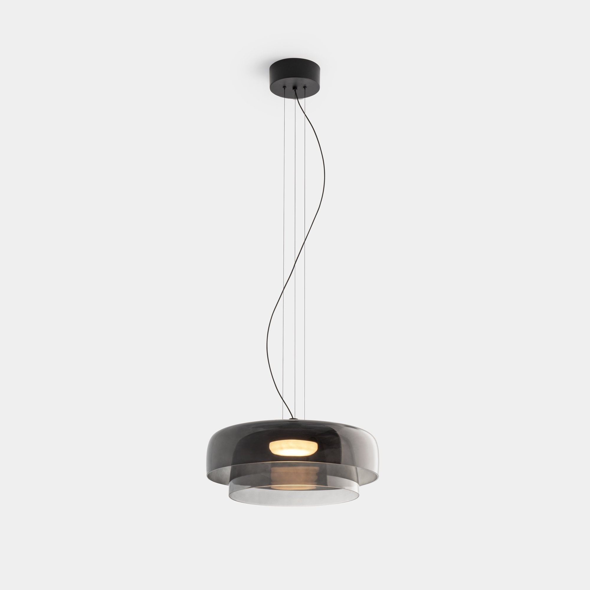 Lampada a sospensione in vetro per sala da pranzo