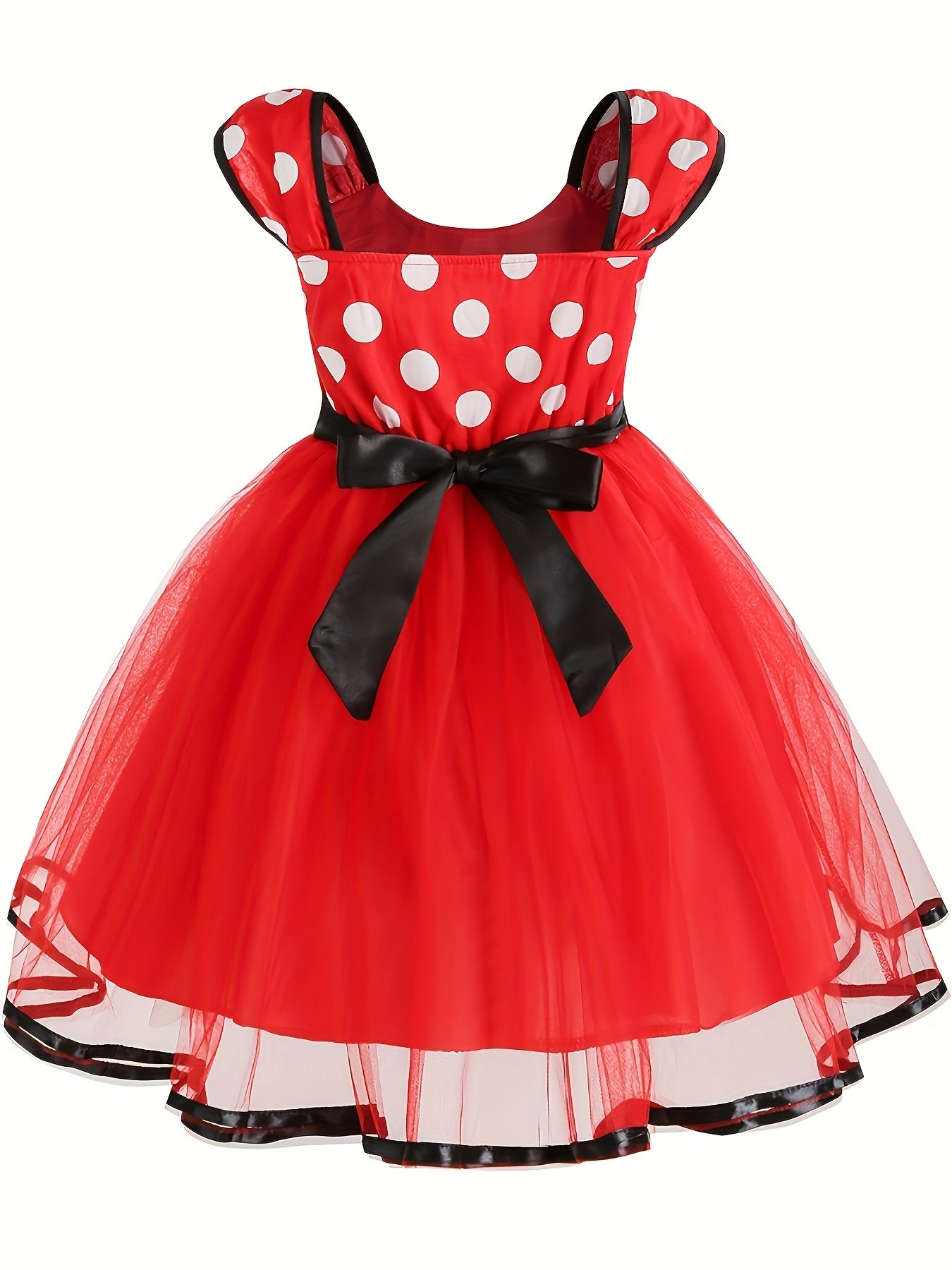 Mädchen Tüll Halloween Maus Kostüm Kleid | Polka Dot Mini