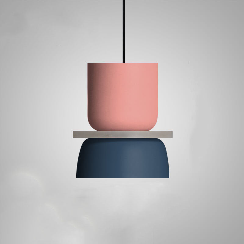 Lampada a sospensione moderna in metallo dal design colorato