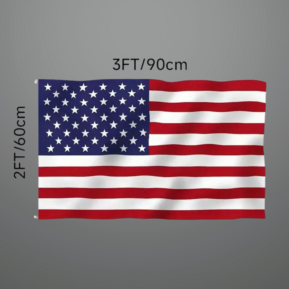 Amerikanische Flagge Outdoor Polyester Helle Farbe Lichtbeständig Messingösen