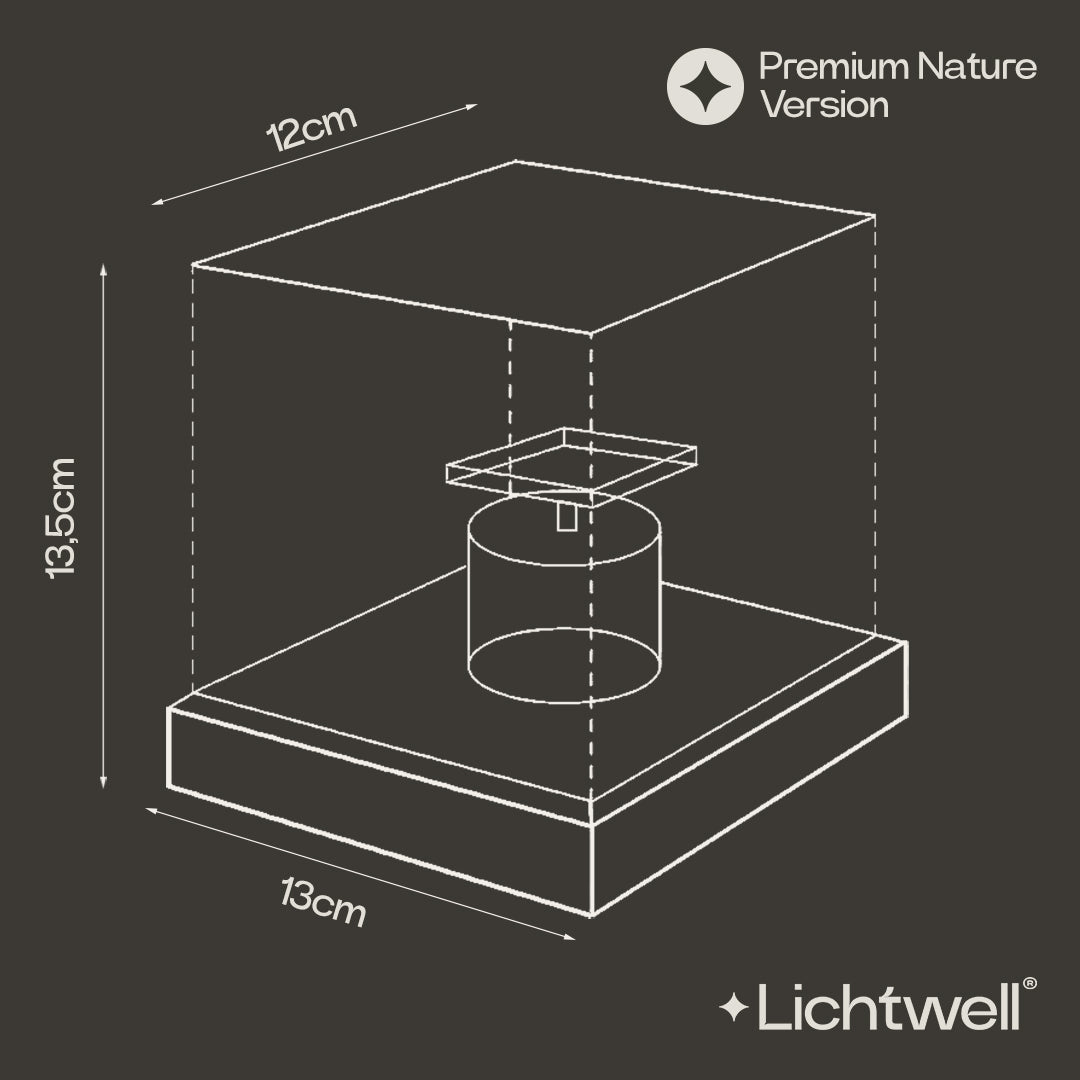 Lámpara de mesa LED con efecto de ondas de agua