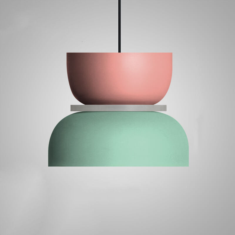 Lampada a sospensione moderna in metallo dal design colorato