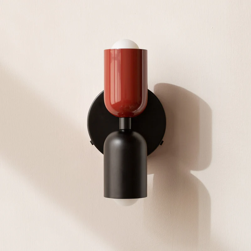 Wall Light Modern Dual Glass Sconce Fixture