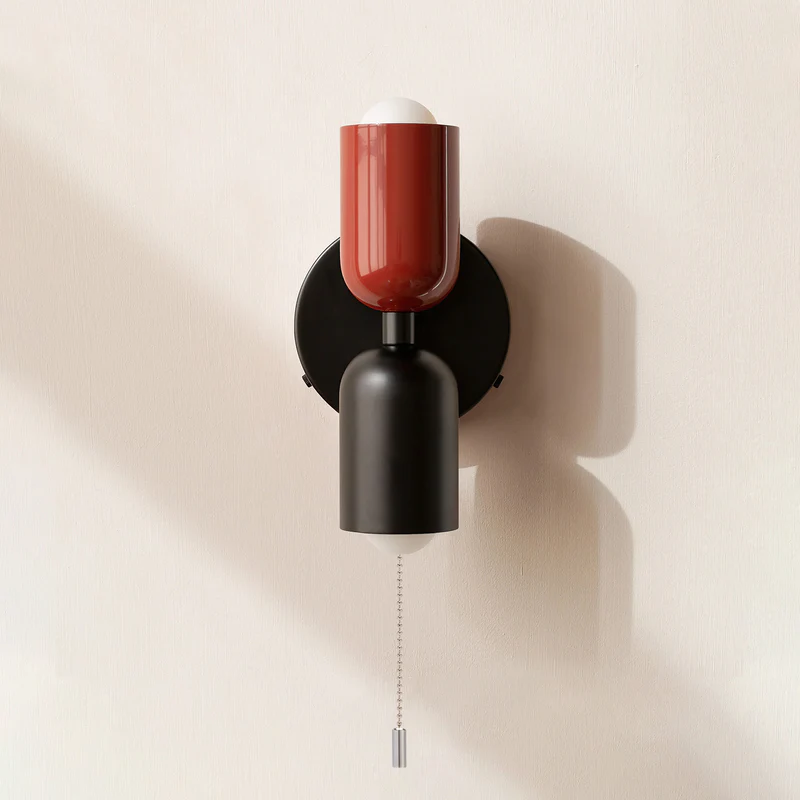 Wall Light Modern Dual Glass Sconce Fixture