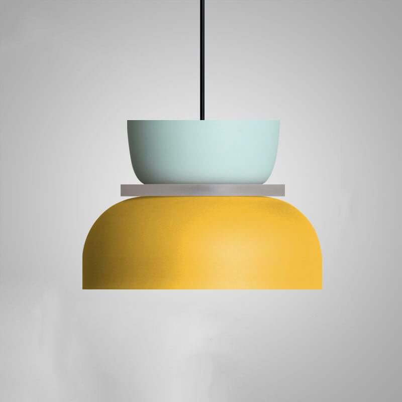Lampada a sospensione moderna in metallo dal design colorato