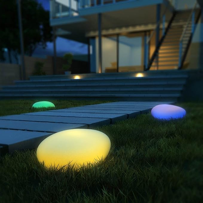 Garden lights waterproof LED stone effect