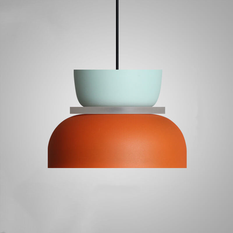 Lampada a sospensione moderna in metallo dal design colorato