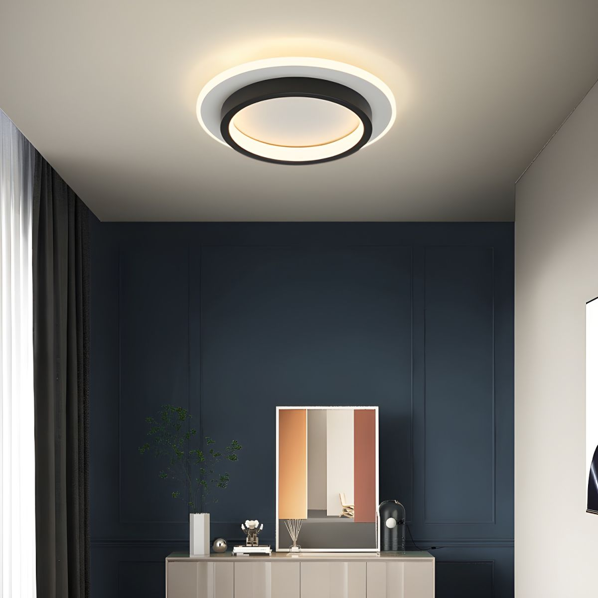 Plafonnier LED Moderne à Montage Affleurant