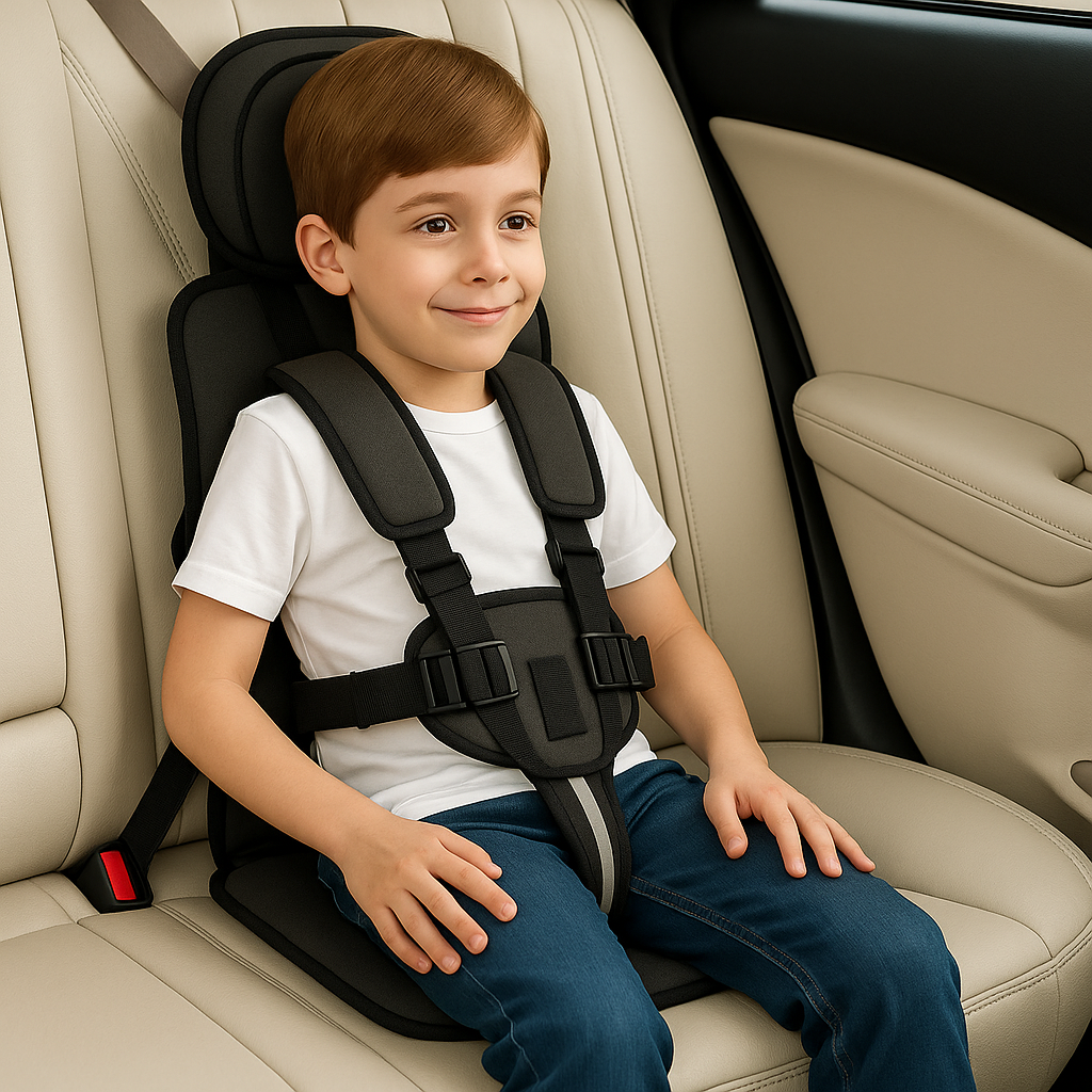 Travel Car Seat Portable Toddler Booster Safety Compact Harness Foldable