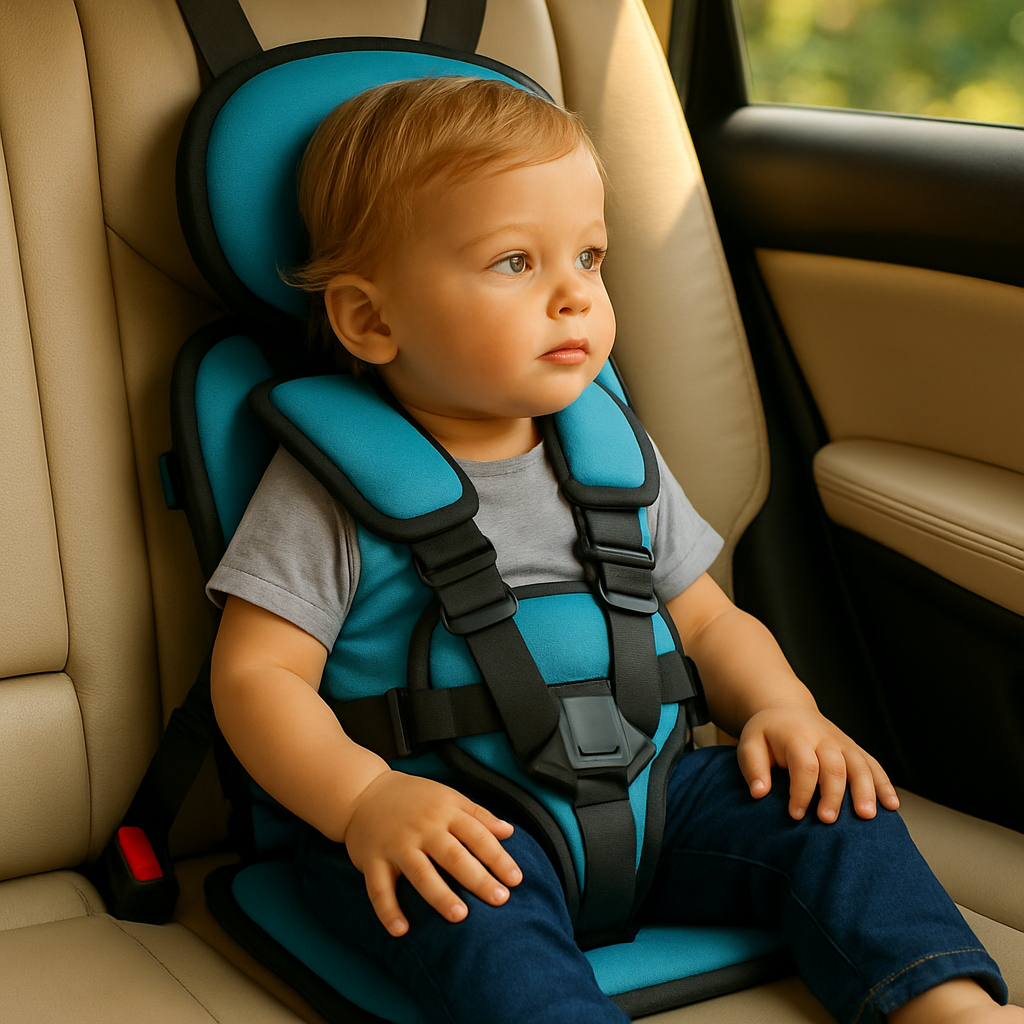 Travel Car Seat Portable Toddler Booster Safety Compact Harness Foldable