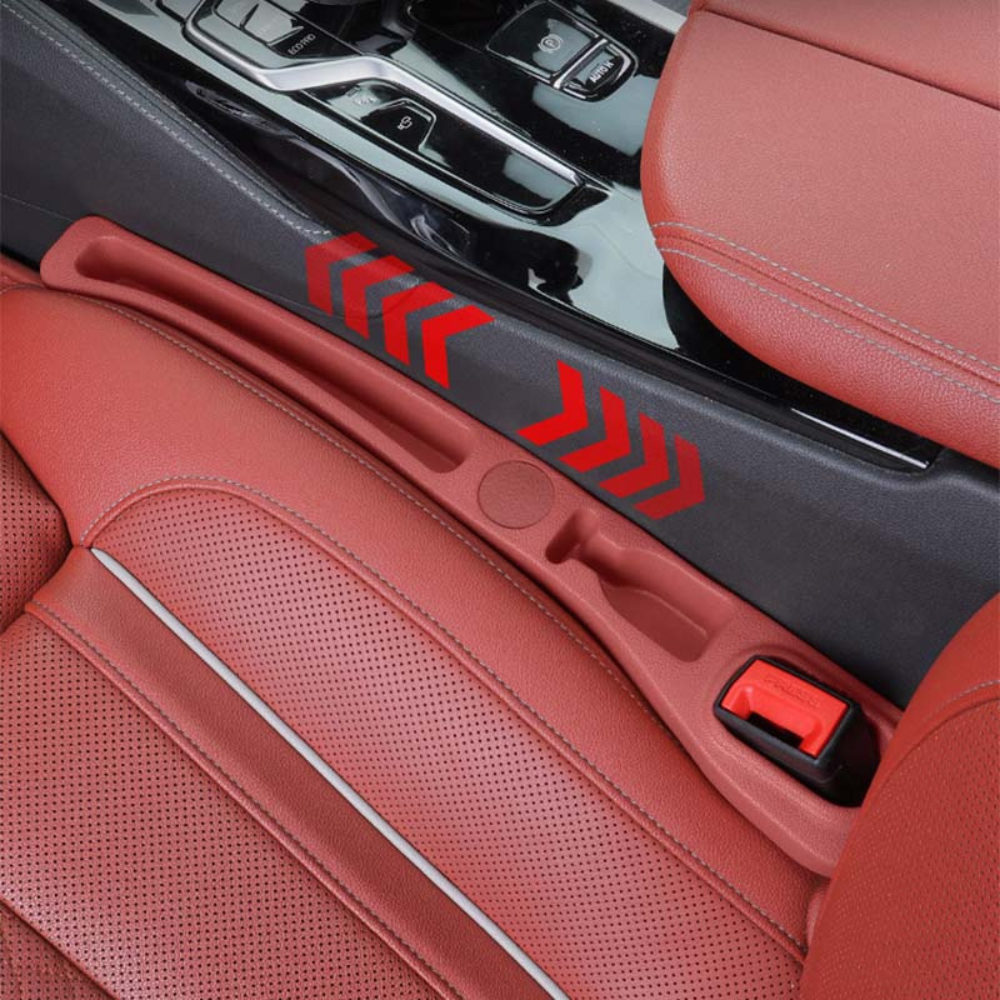 Relleno para hueco de asiento de coche de cuero sintético organizador par